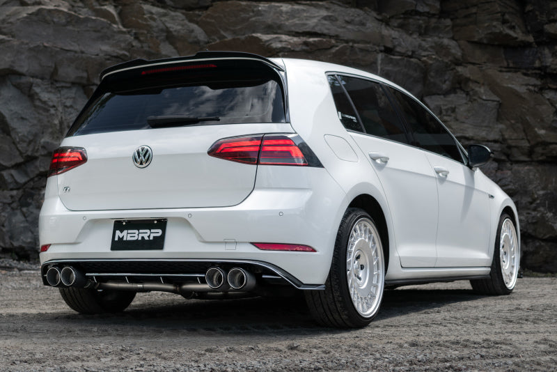 MBRP S46033CF 15-19 VW Golf R MK7/MK7.5 3in T304 Cat Back Exhaust w/ Carbon Fiber Tips