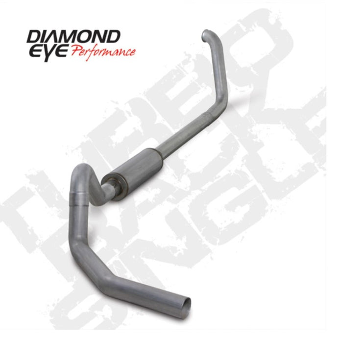 Diamond Eye Performance K4329A Diamond Eye KIT 4in Turbo Back Single AL 450 00-early 03 Ford 7.3L Powerstroke F450
