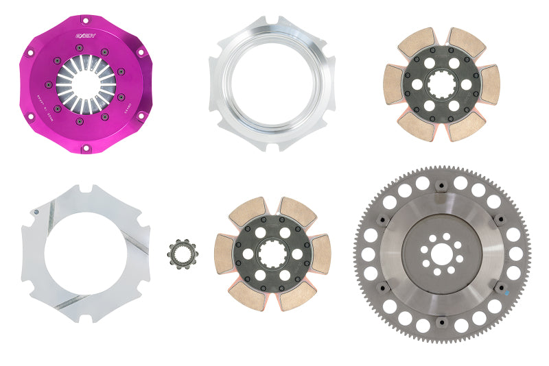 Exedy HM032SBL 2002-2006 Acura RSX L4 Hyper Compe-R Twin Cerametallic Clutch Rigid Disc