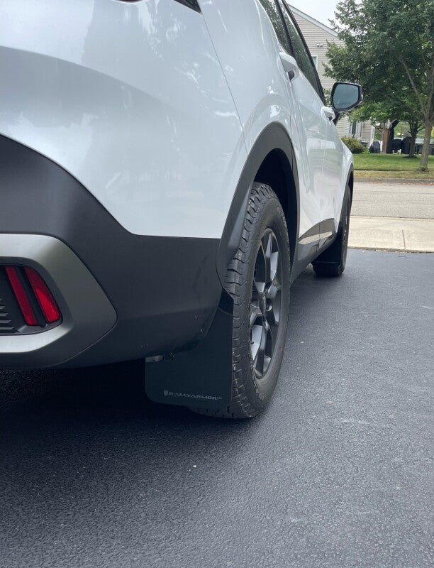Rally Armor MF81-UR-BLK-MBK 23-25 Kia Sportage Black UR Mud Flap w/ Metallic Black Logo