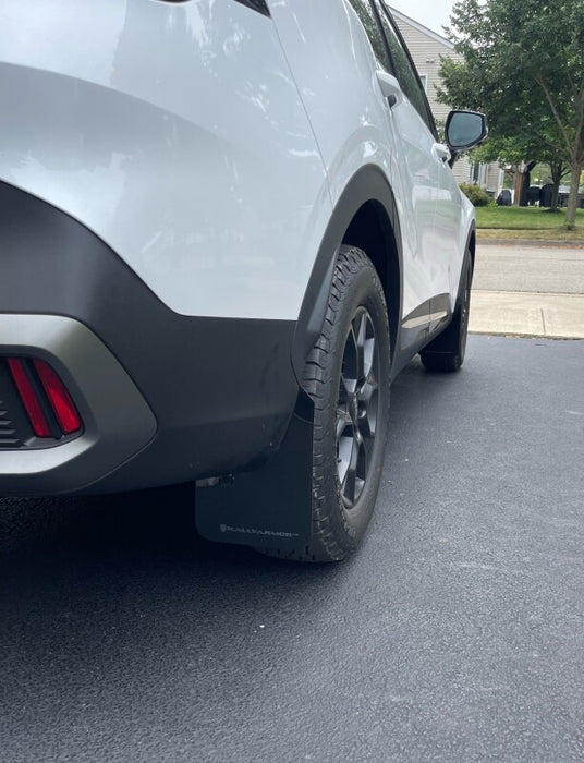 Rally Armor MF81-UR-BLK-MBK 23-25 Kia Sportage Black UR Mud Flap w/ Metallic Black Logo