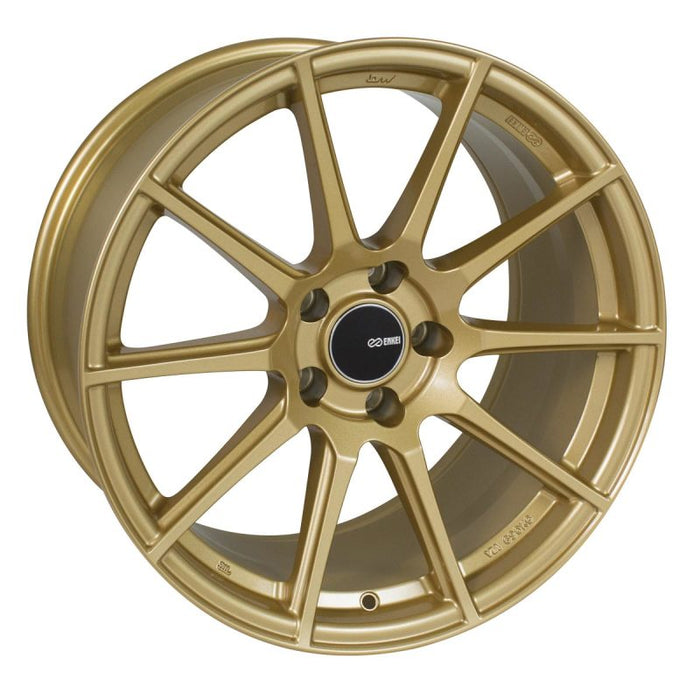 Enkei 499-780-8045GG TS10 17x8 5x100 45mm Offset 72.6mm Bore Gold Wheel