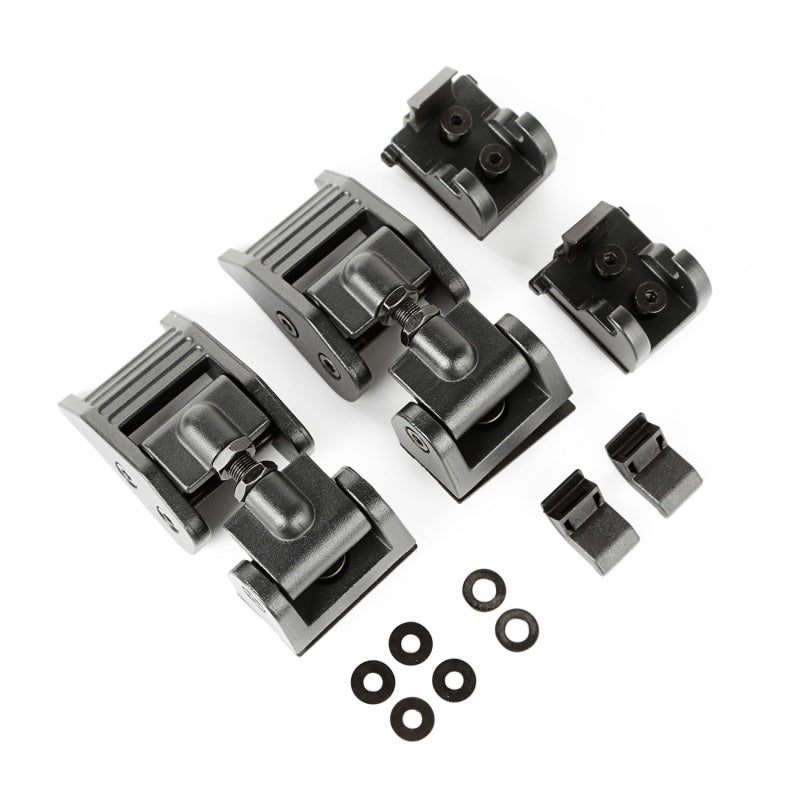 Rugged Ridge 11210.17 07-18 Jeep Wrangler JK Textured Black Hood Catches