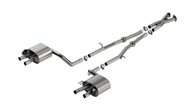 Borla 140936 22-23 Kia Stinger 3.3L V6 Turbo 2.25in Pipe Dia Dual Split Rear Exit S-Type Cat-Back Exhaust