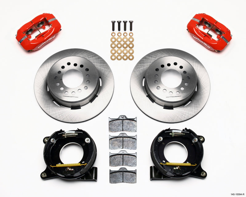 Wilwood 140-10094-R Forged Dynalite P/S Park Brake Kit Red Chevy C-10 2.42 Offset 5-lug