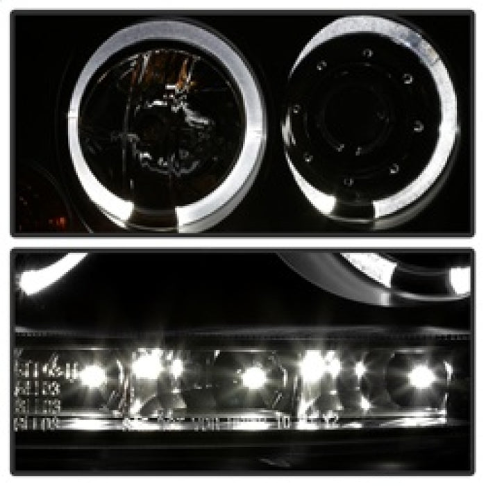 SPYDER 5012098 Spyder Volkswagen GTI 06-09/Jetta 06-09 Halogen Model Only - LED Halo DRL Black PRO-YD-VG06-HL-BK