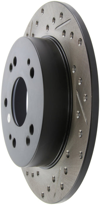Stoptech 127.40040R StopTech 06-09 Honda Civic Ex/Si Slotted & Drilled Right Rear Rotor