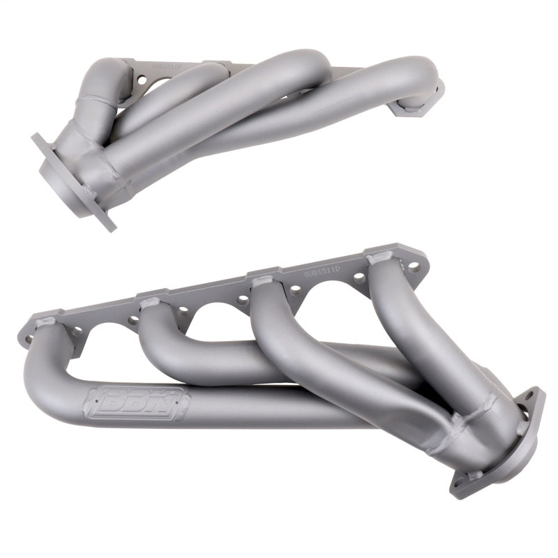 BBK 1511 79-93 Mustang 351 Swap Shorty Unequal Length Exhaust Headers - 1-5/8 Titanium Ceramic