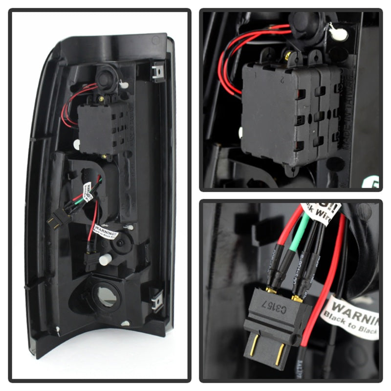 SPYDER 5078063 Spyder Chevy Silverado 1500 99-02 (Not Fit Stepside) LED Tail Lights Blk Smke ALT-YD-CS99-LED-BSM