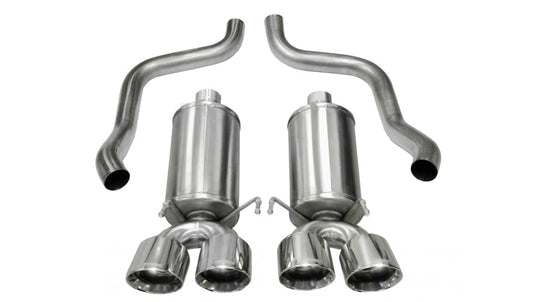 CORSA Performance 14470 Corsa 2009-2013 Chevrolet Corvette C6 6.2L V8 Polished Xtreme Axle-Back Exhaust