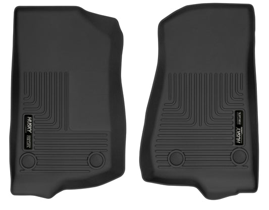 Husky Liners 54531 19-24 Jeep Wrangler JL/JLU X-Act Contour Black Front Floor Liners