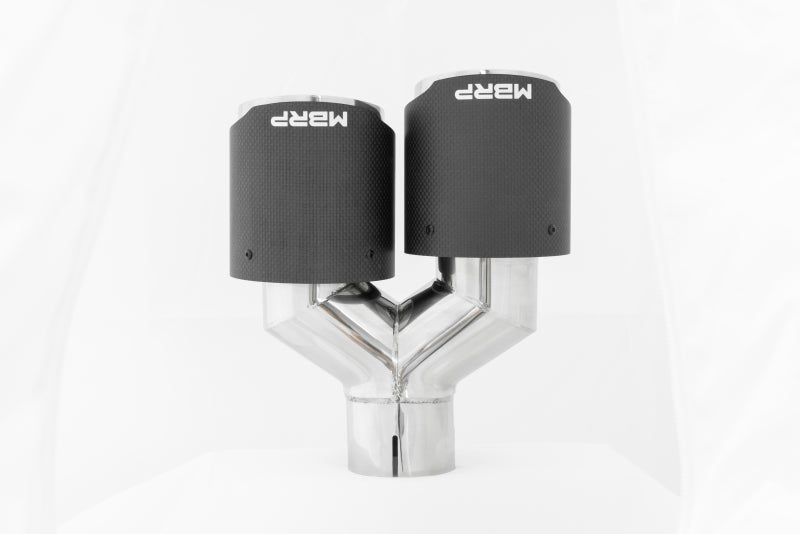 MBRP T5177CF Universal Carbon Fiber Dual Tip 4in OD/2.5in Inlet