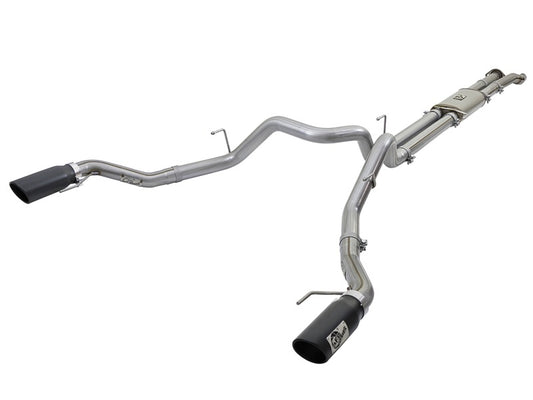 aFe 49-43045-B MACHForce XP 3in 409-SS Exhaust Cat-Back 2017 Ford F-150 Raptor V6-3.5L (tt) w/ Black Tip