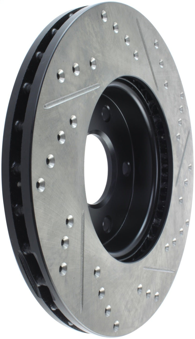 Stoptech 127.61100R StopTech Slotted & Drilled Sport Brake Rotor