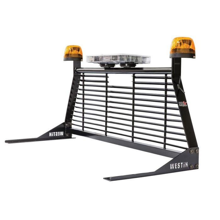 Westin 57-8025 1999-2018 Chevrolet/Ford/GMC/Toyota Silverado/Sierra 1500/2500/3500 HD Headache Rack - Black