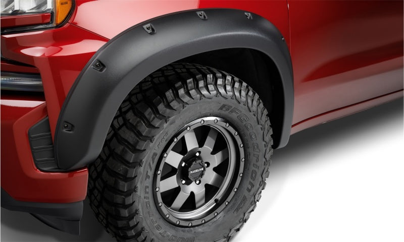 Bushwacker 48140-08 19-21 Chevrolet Silverado 1500 Forge Style Flares 4pc - Black