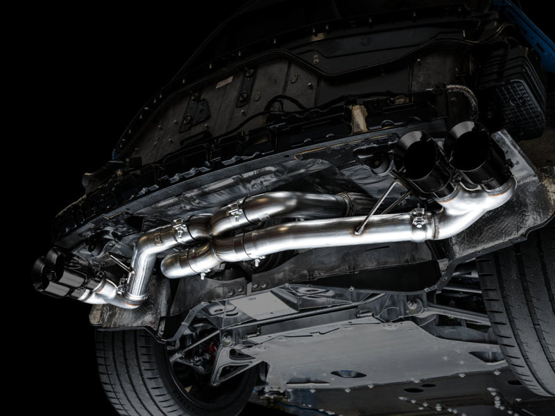 Awe Tuning C8 Corvette Exhaust Quad Black Tips AWE3020-43086