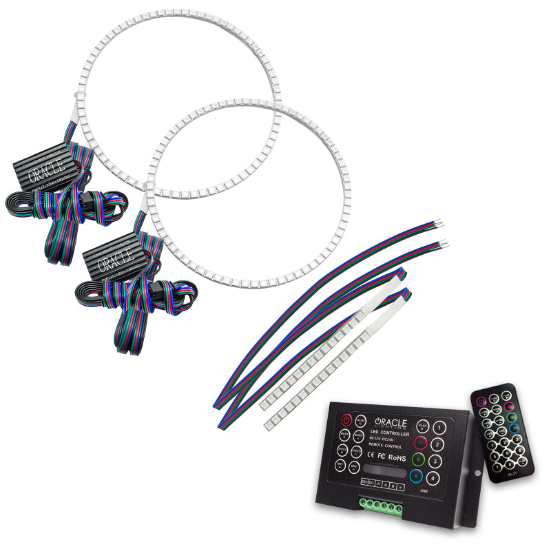 ORACLE Lighting 1471-333 Oracle 21-22 Ford Bronco Headlight Halo Kit w/DRL Bar - Base Headlights -w/2.0 Cntrl