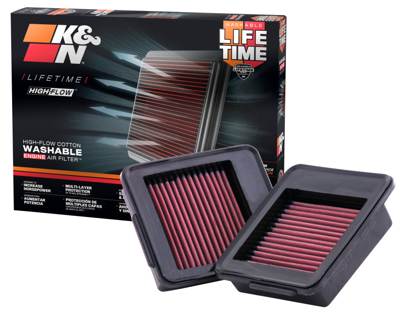 K&N Engineering 33-2413 K&N 09+ Nissan GTR Drop In Air Filter