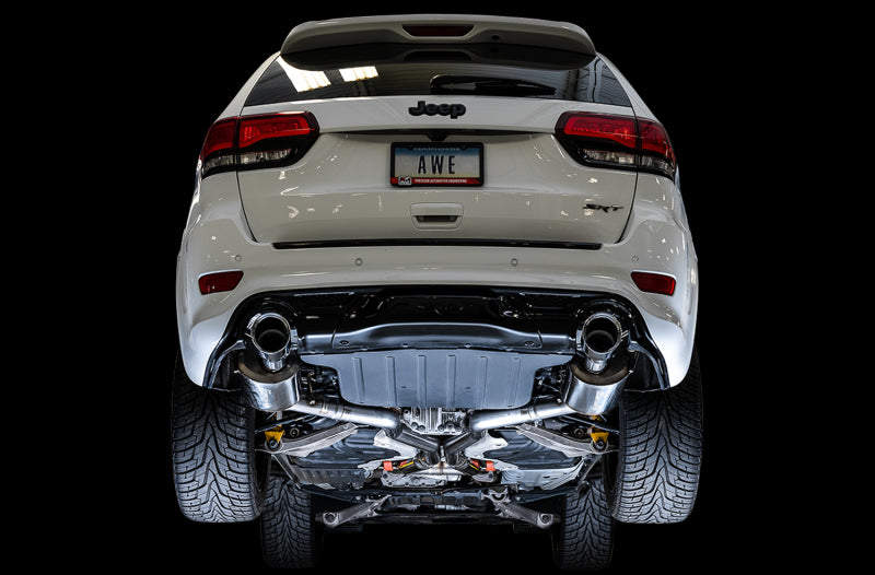 AWE Tuning 3015-32123 2020 Jeep Grand Cherokee SRT Touring Edition Exhaust - Chrome Silver Tips