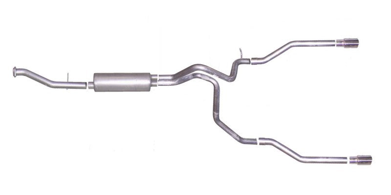 Gibson 5561 02-05 Chevrolet Avalanche 1500 Base 5.3L 2.25in Cat-Back Dual Split Exhaust - Aluminized