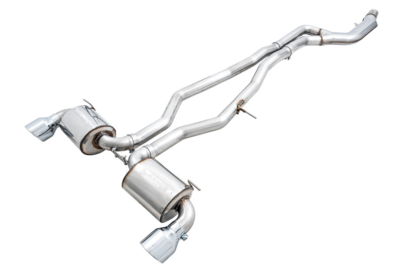 AWE Tuning 3020-32058 AWE 2020 Toyota Supra A90 Non-Resonated Touring Edition Exhaust - 5in Chrome Silver Tips