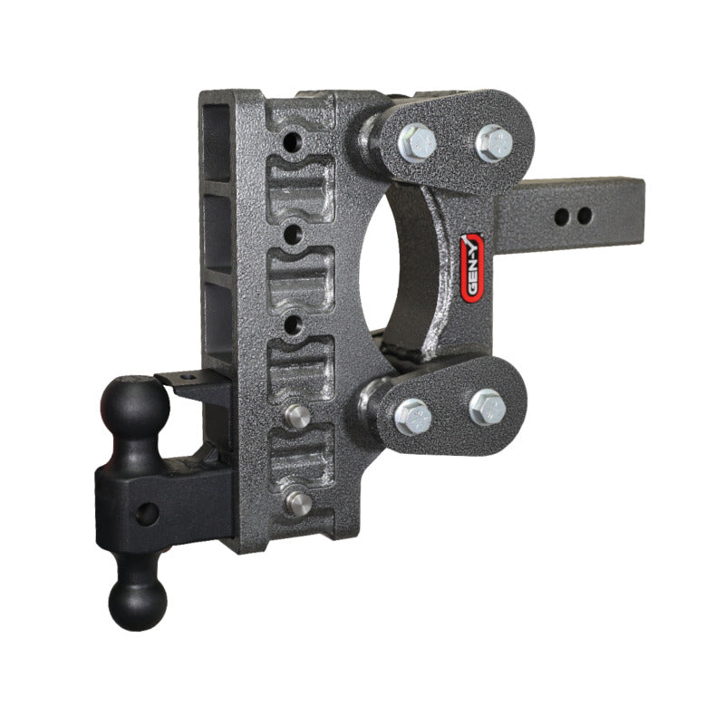 GEN-Y Hitch GH-1325 Gen-Y The Boss Torsion-Flex 2.5in Shank 9in Drop 21K Hitch w/GH-061 Dual-Ball/GH-062 Pintle Lock