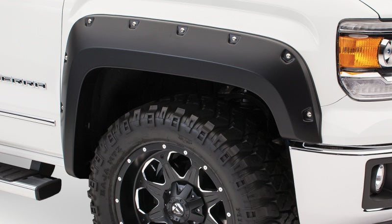 Bushwacker 40974-02 16-18 GMC Sierra 1500 Pocket Style Flares 4pc - Black