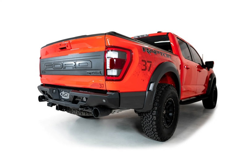 Addictive Desert Designs R210081090103 2022+ Ford Raptor Stealth Fighter R Bumper w/ 2 Cube Lights - Hammer Black