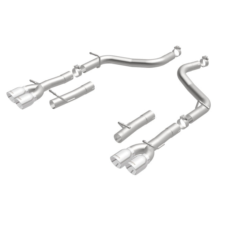 Magnaflow 19218 MagnaFlow Axle-Back, SS, 2.5in, Quad Split Rear 3.5in Tip 2015 Dodge Challenger 3.6L V6