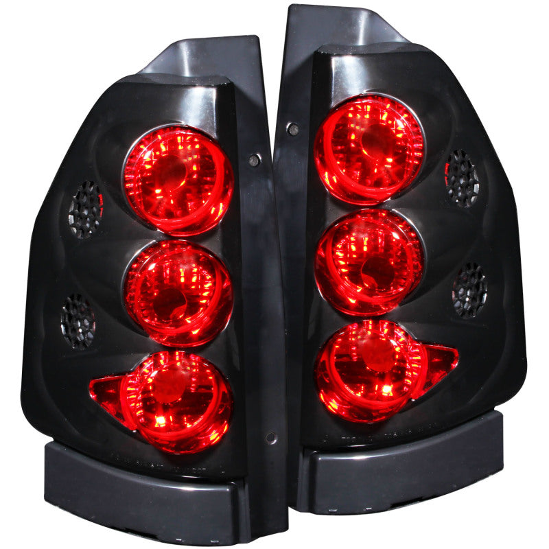 ANZO 211093 2002-2008 GMC Envoy Taillights Black