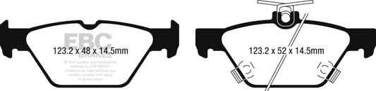 EBC DP42257R 15-17 Subaru Legacy / 15-17 Subaru Outback Yellowstuff Rear Brake Pads