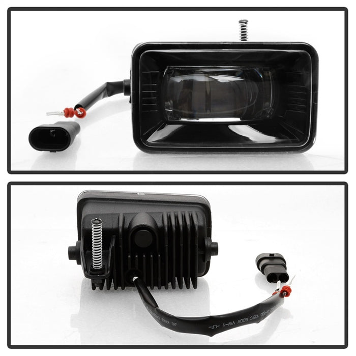 SPYDER 9043277 Spyder 15-18 Ford F-150 / 17-18 Ford F-250/F-350 Full LED Fog Lights - w/o Switch (FL-LED-PRO-4)