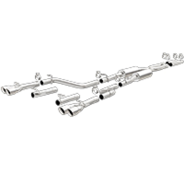 Magnaflow 19217 MagnaFlow Cat-Back, SS, 2.5in, Quad Split Rear 3.5in Tip 2015 Dodge Challenger 3.6L V6