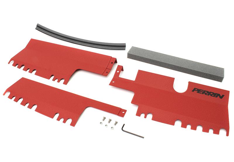 Perrin Performance PSP-ENG-512RD PERRIN 15-21 Subaru WRX/STI Radiator Shroud (With/Without OEM Intake Scoop) - Red