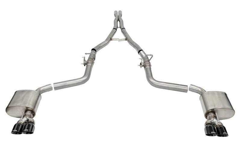 Corsa Performance COR21070BLK 15-22 Dodge Challenger Cat Back Exhaust