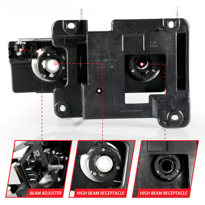 ANZO 111498 ANZ Crystal Headlights