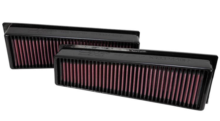 K&N Engineering 33-2449 K&N Replacement Air Filter 09-12 BMW X5/X6 4.4L V8 Panel Filter
