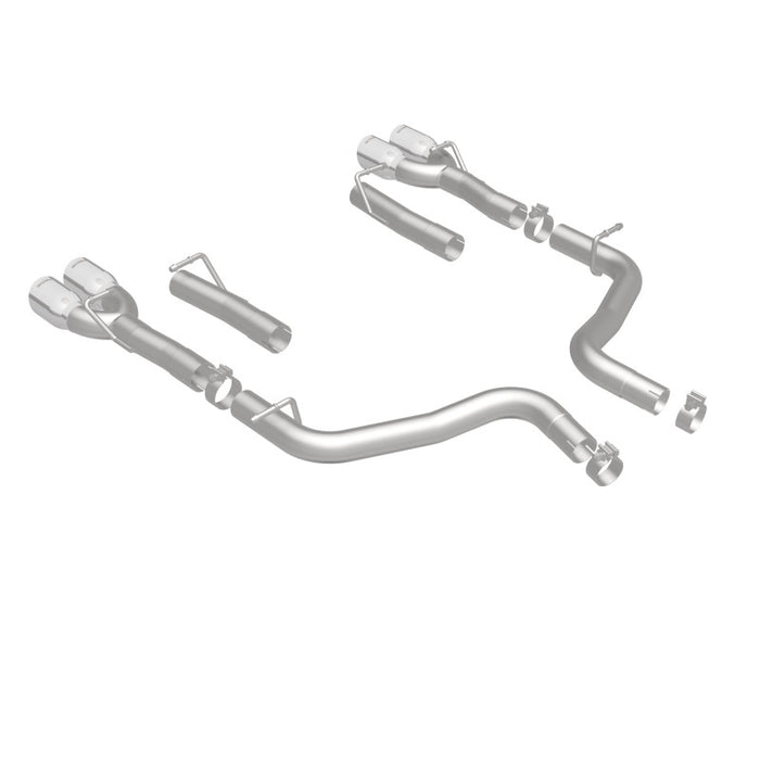 Magnaflow 19218 MagnaFlow Axle-Back, SS, 2.5in, Quad Split Rear 3.5in Tip 2015 Dodge Challenger 3.6L V6