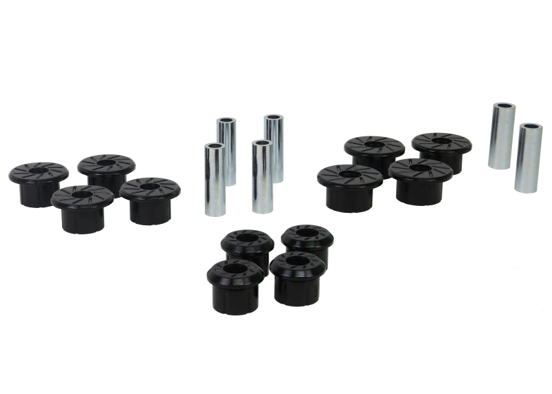 Whiteline W73821 1999-2018 Chevrolet Silverado 1500 Spring - Eye Front/Rear And Shackle Bushing