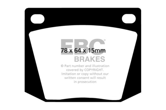 EBC DP2169 63-69 Ac Cobra 4.7 Greenstuff Front Brake Pads