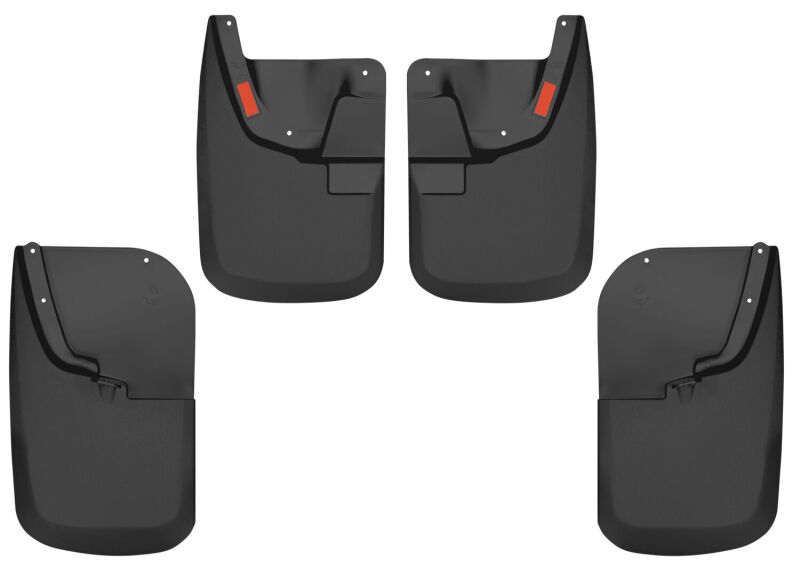 Husky Liners 56686 11-16 Ford F-250 Super Duty/F-350 Super Duty Front and Rear Mud Guards - Black