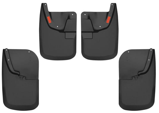 Husky Liners 56686 11-16 Ford F-250 Super Duty/F-350 Super Duty Front and Rear Mud Guards - Black