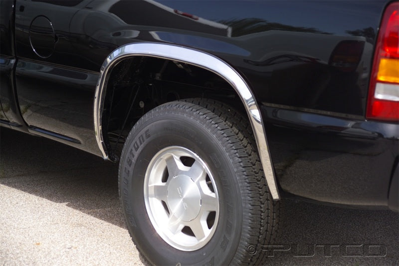 Putco 97105 00-06 Chevrolet Suburban - Full w/o Fender Flares - 1.5in Wide Stainless Steel Fender Trim