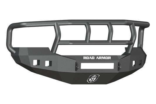 Road Armor 605R2B-NW 05-07 Ford F-250 Stealth Front Bumper w/Titan II Guard Wide Flare - Tex Blk
