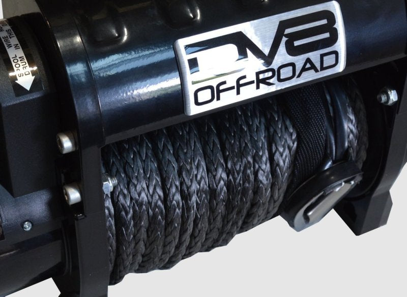 DV8 Offroad WB12SR 12000 LB Winch w/ Synthetic Line & Wireless Remote - Black