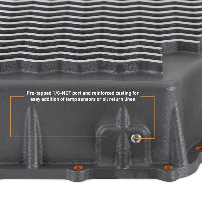 Mishimoto MMTP-F2D-11 2011+ Powerstroke 6R140 Transmission Pan - Cast - GR
