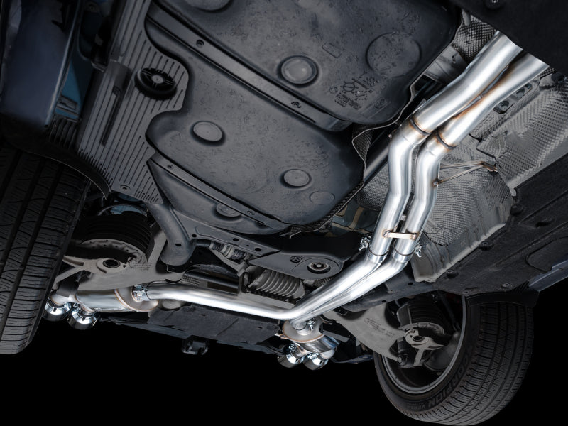 AWE Tuning 3015-42951 19-21 Porsche Macan 3.0T/2.9TT Touring Edition Catback Exhaust w/ Chrome Silver Tips
