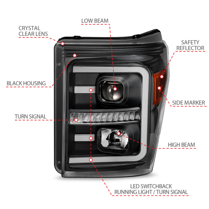 ANZO 111406 ANZ LED/Projector Headlights