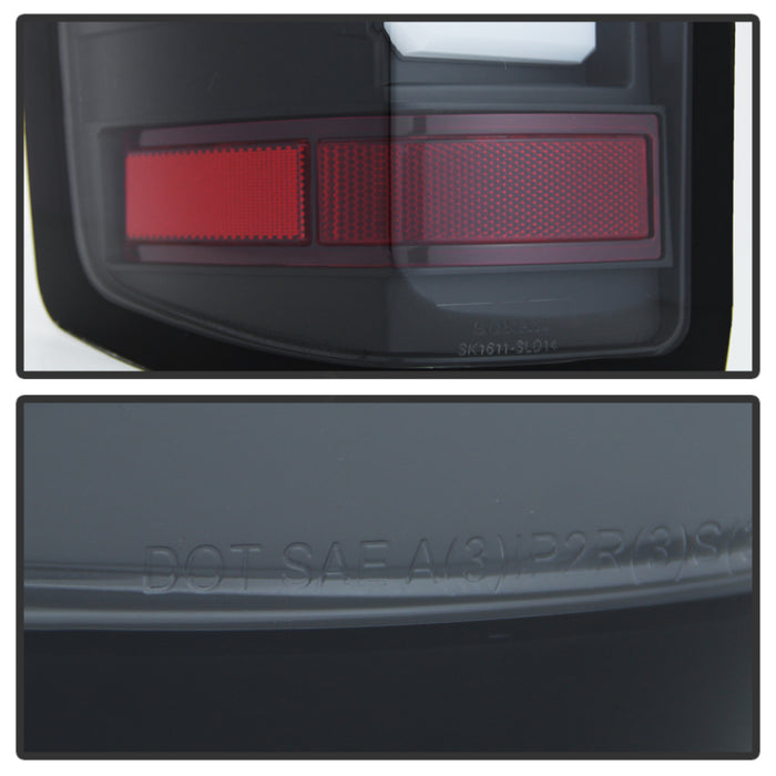 SPYDER 5079985 Spyder Chevy 1500 14-16 Light Bar LED Tail Lights Blk ALT-YD-CS14-LBLED-BK